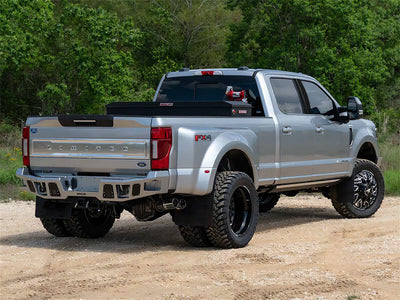 ford f-350 2017-2024 (super cab / supercrew) Brushed Aluminum Black Pillar Trim