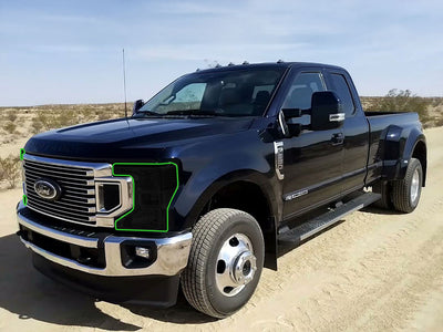 ford f-350 2020-2025 Headlight Tint Location