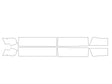 f-350 3M Clear Bra Door Cup Precut PPF Diagram