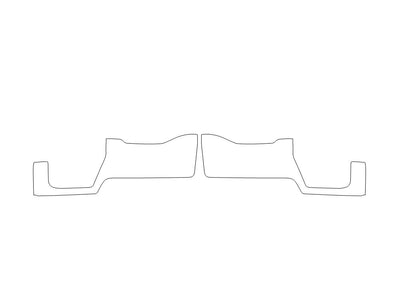 f-350 3M Clear Bra Door Cup Precut PPF Diagram
