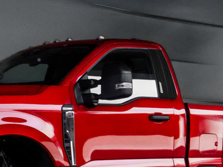 ford f-350 2017-2024 (regular cab) Brushed Aluminum Black Pillar Cover Diagram