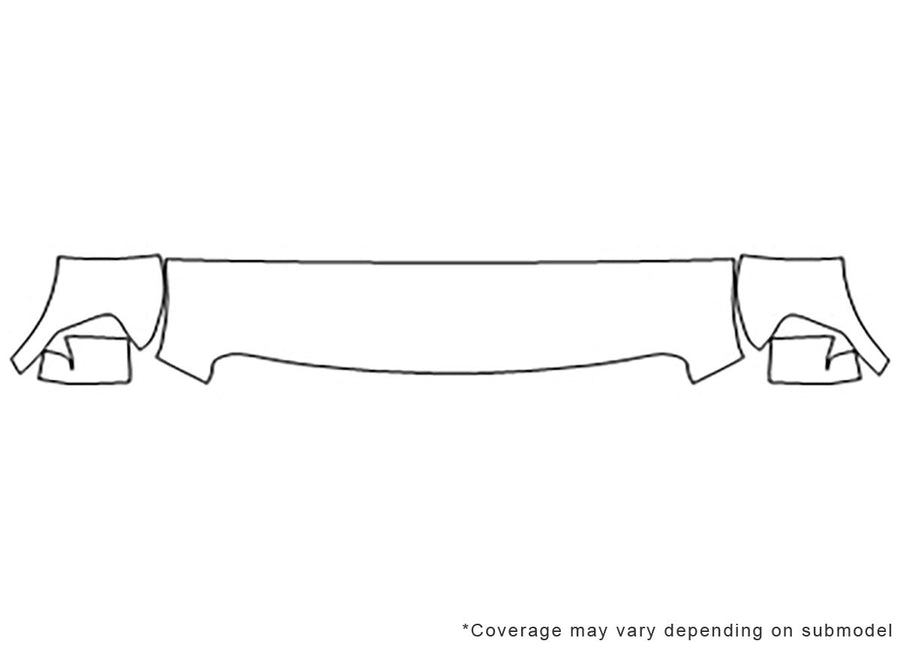 f-450 3M Clear Bra Hood Precut PPF Diagram