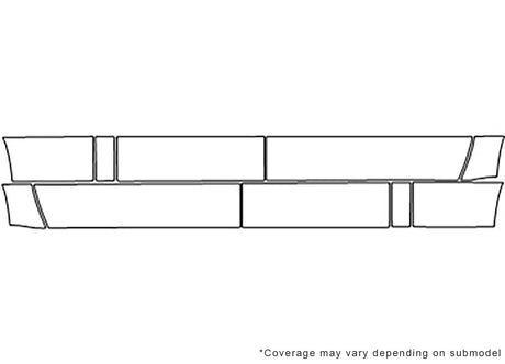 f-450 3M Clear Bra Door Cup Precut PPF Diagram
