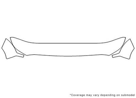 f-450 Avery Dennison Clear Bra Hood Precut PPF Diagram