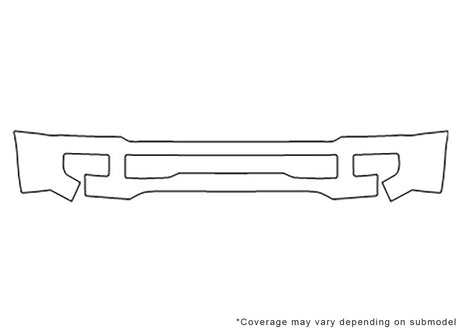 f-450 3M Clear Bra Bumper Precut PPF Diagram