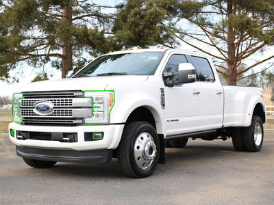 ford f-450 2017-2019 Headlight Protection Installation Location
