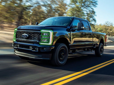 ford f-450 2023-2025 Headlight Protection Installation Location