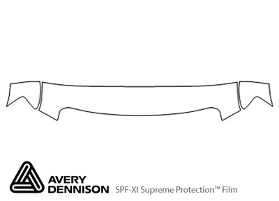 f-550 Avery Dennison Clear Bra Hood Precut PPF Diagram