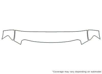 f-550 3M Clear Bra Hood Precut PPF Diagram