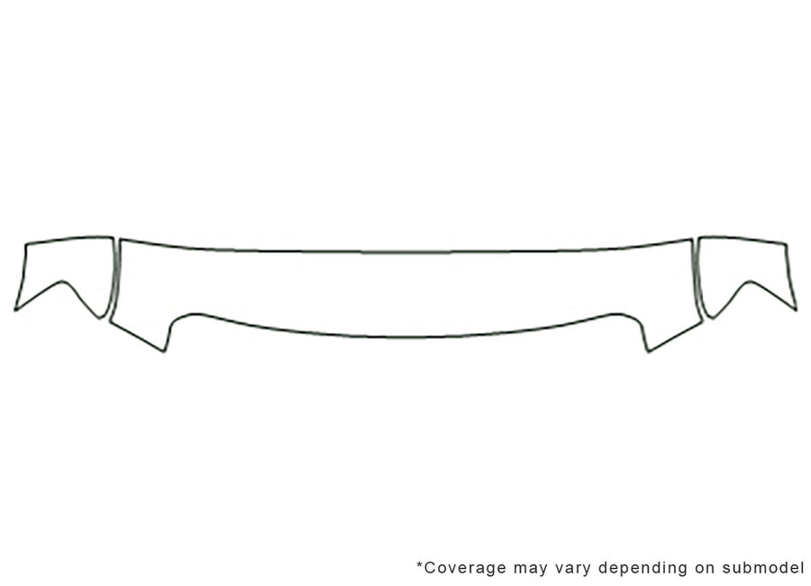 f-550 3M Clear Bra Hood Precut PPF Diagram
