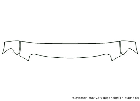 f-550 Avery Dennison Clear Bra Hood Precut PPF Diagram