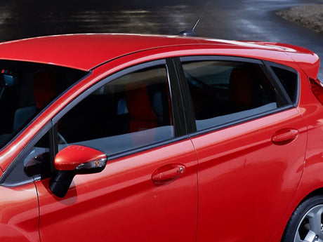 ford fiesta 2011-2019 (hatchback) Brushed Aluminum Black Pillar Cover Diagram