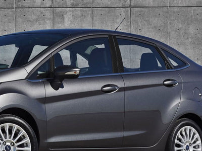 ford fiesta 2011-2019 (sedan) Carbon Fiber Pillar Cover Diagram