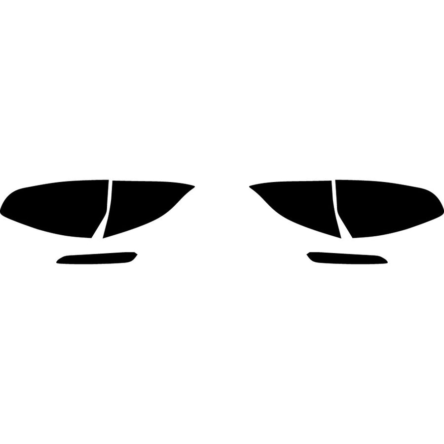 fiesta (sedan) Precut Tail Light Tint Diagram