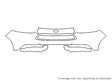 fiesta Avery Dennison Clear Bra Bumper Precut PPF Diagram