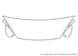fiesta Avery Dennison Clear Bra Hood Precut PPF Diagram