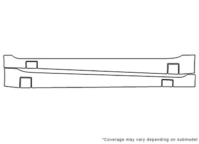fiesta 3M Clear Bra Door Cup Precut PPF Diagram