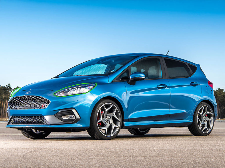 ford fiesta 2014-2019 Headlight Protection Installation Location