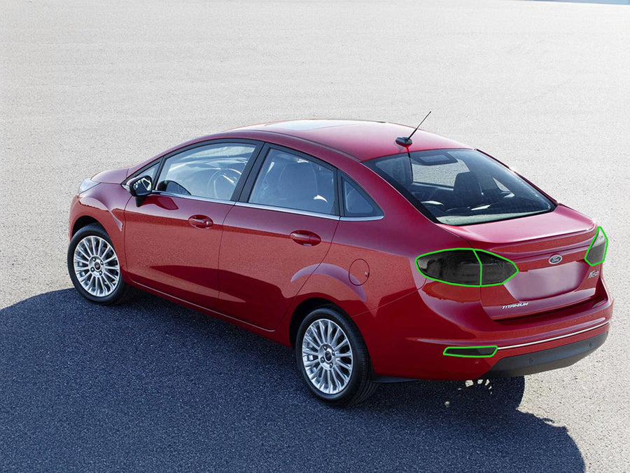 fiesta (sedan) Tail Light Tint Installation Points