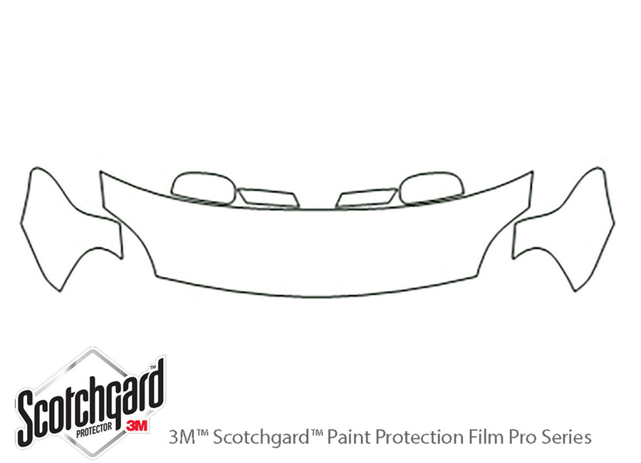 five hundred 3M Clear Bra Hood Precut PPF Diagram