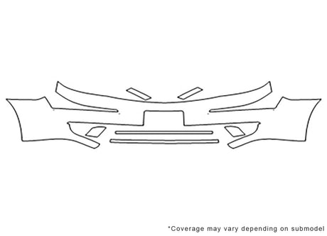 five hundred 3M Clear Bra Bumper Precut PPF Diagram