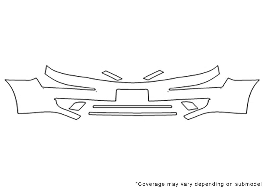 five hundred Avery Dennison Clear Bra Bumper Precut PPF Diagram