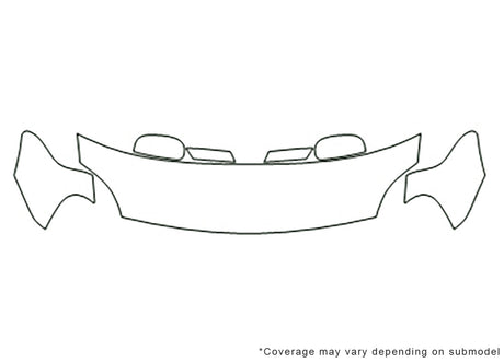 five hundred 3M Clear Bra Hood Precut PPF Diagram