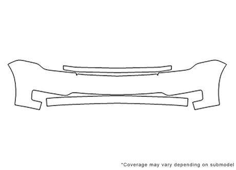 flex 3M Clear Bra Bumper Precut PPF Diagram