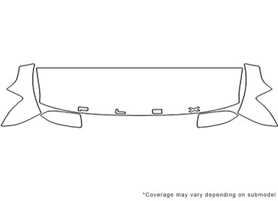flex 3M Clear Bra Hood Precut PPF Diagram
