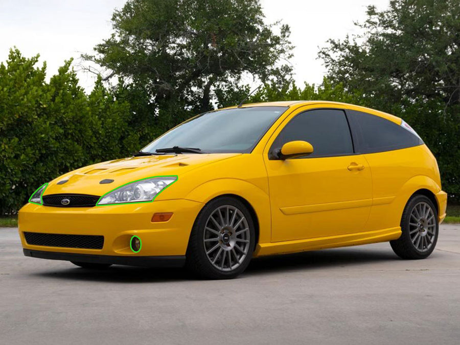 ford focus 2002-2004 (svt) Headlight Protection Installation Location