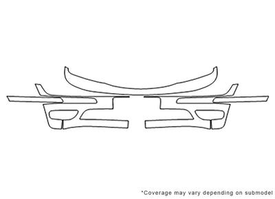 focus Avery Dennison Clear Bra Bumper Precut PPF Diagram