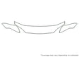 focus 3M Clear Bra Hood Precut PPF Diagram