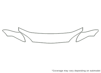 focus 3M Clear Bra Hood Precut PPF Diagram