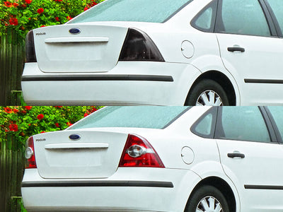 focus (sedan) Before and After Smoked Taillights