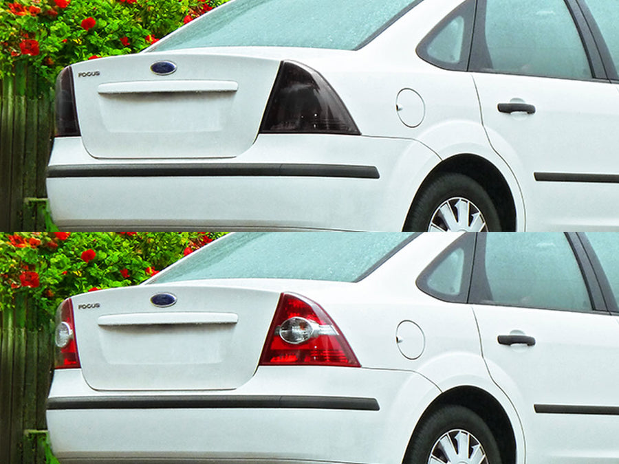 focus (sedan) Before and After Smoked Taillights