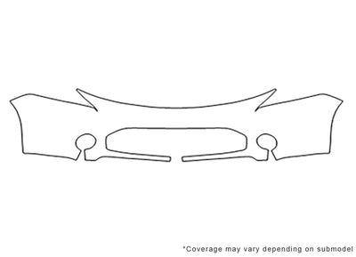 focus Avery Dennison Clear Bra Bumper Precut PPF Diagram