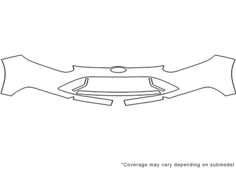 focus 3M Clear Bra Bumper Precut PPF Diagram