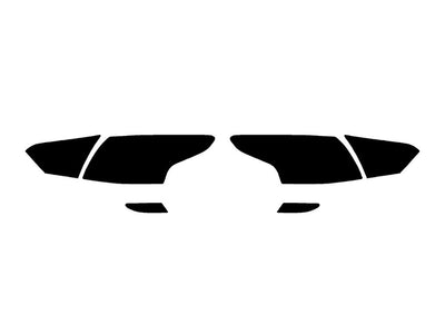 focus (sedan) Precut Tail Light Tint Diagram