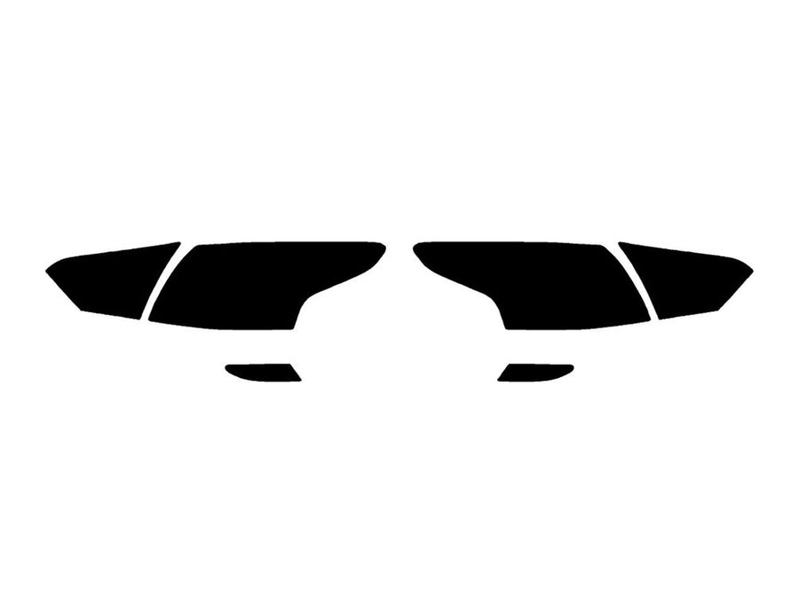 focus (sedan) Precut Tail Light Tint Diagram