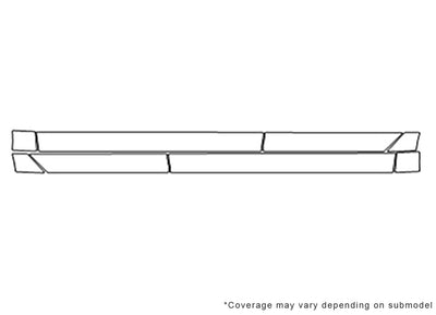 focus 3M Clear Bra Door Cup Precut PPF Diagram