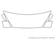 focus Avery Dennison Clear Bra Hood Precut PPF Diagram