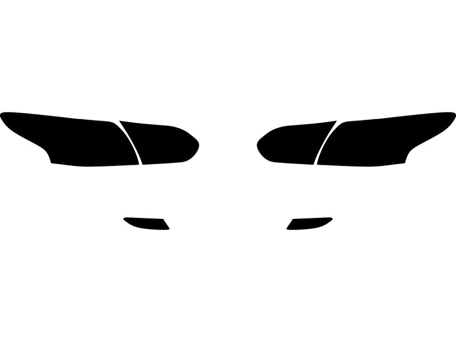 focus (sedan) Precut Tail Light Tint Diagram