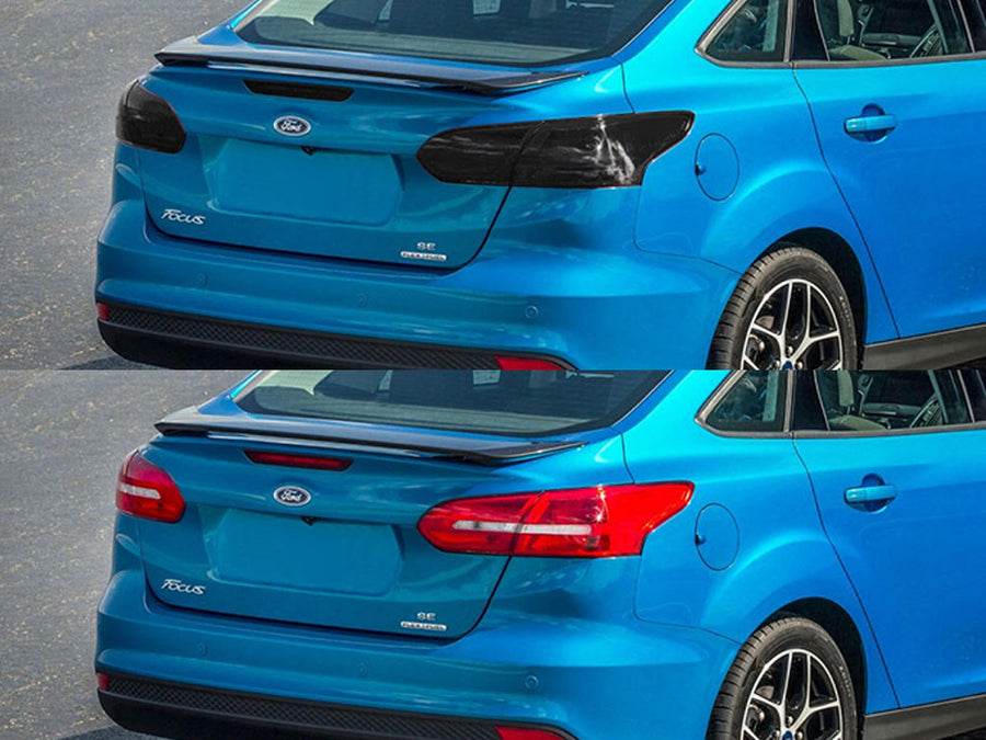 focus (sedan) Before and After Smoked Taillights