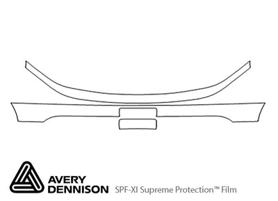 freestar Avery Dennison Clear Bra Bumper Precut PPF Diagram