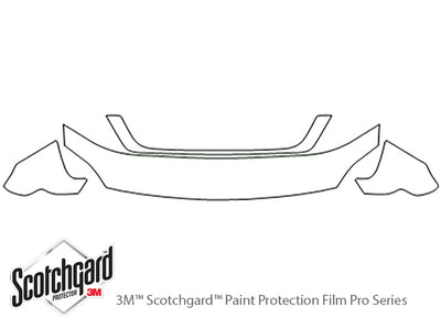 freestar 3M Clear Bra Hood Precut PPF Diagram