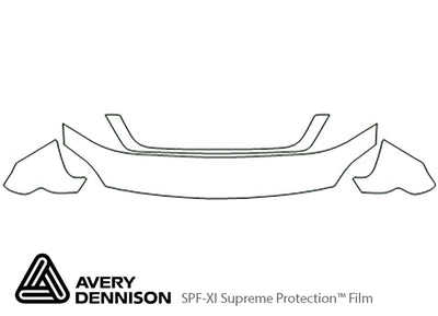 freestar Avery Dennison Clear Bra Hood Precut PPF Diagram