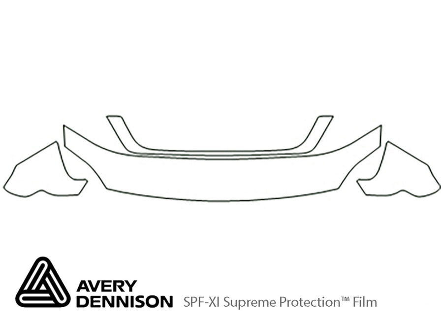 freestar Avery Dennison Clear Bra Hood Precut PPF Diagram