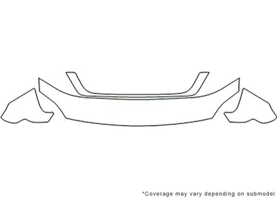 freestar 3M Clear Bra Hood Precut PPF Diagram