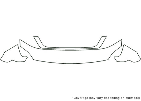 freestar 3M Clear Bra Hood Precut PPF Diagram