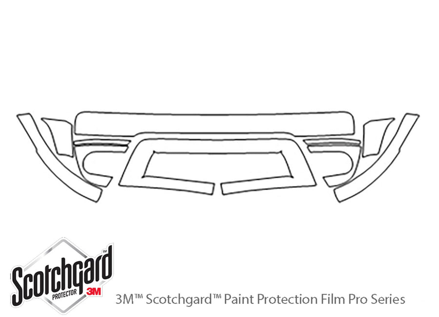 freestyle 3M Clear Bra Bumper Precut PPF Diagram
